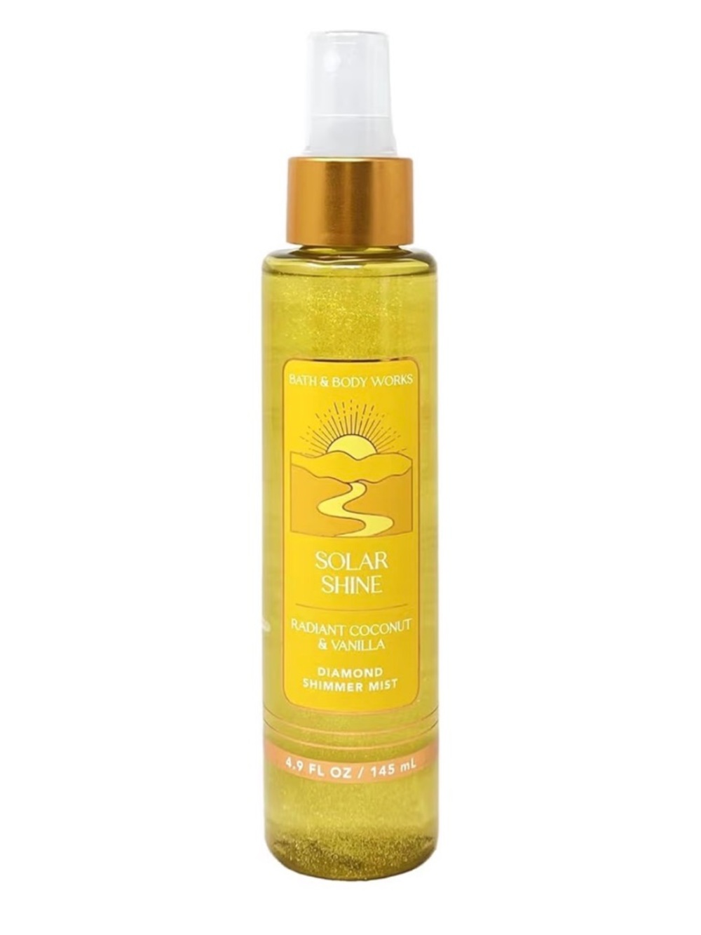 Bath & Body Works Solar Shine Radiant Coconut & Vanilla Diamond Shimmer Mist